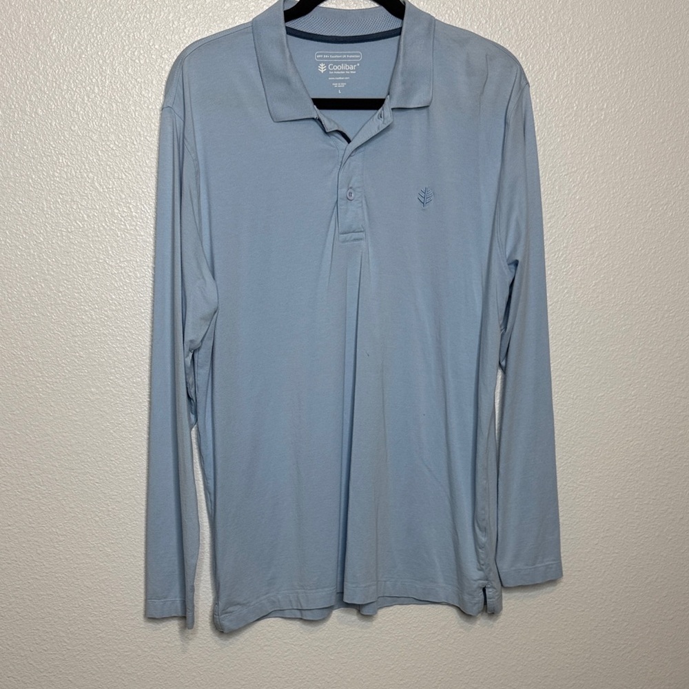 Coolibar Men's Long Sleeve Polo Shirt UPF
50+ Size Large